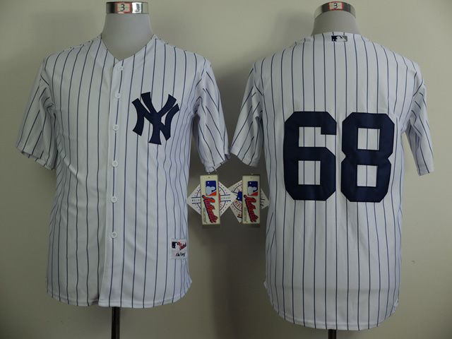 Men New York Yankees #68 Betances White MLB Jerseys->new york yankees->MLB Jersey